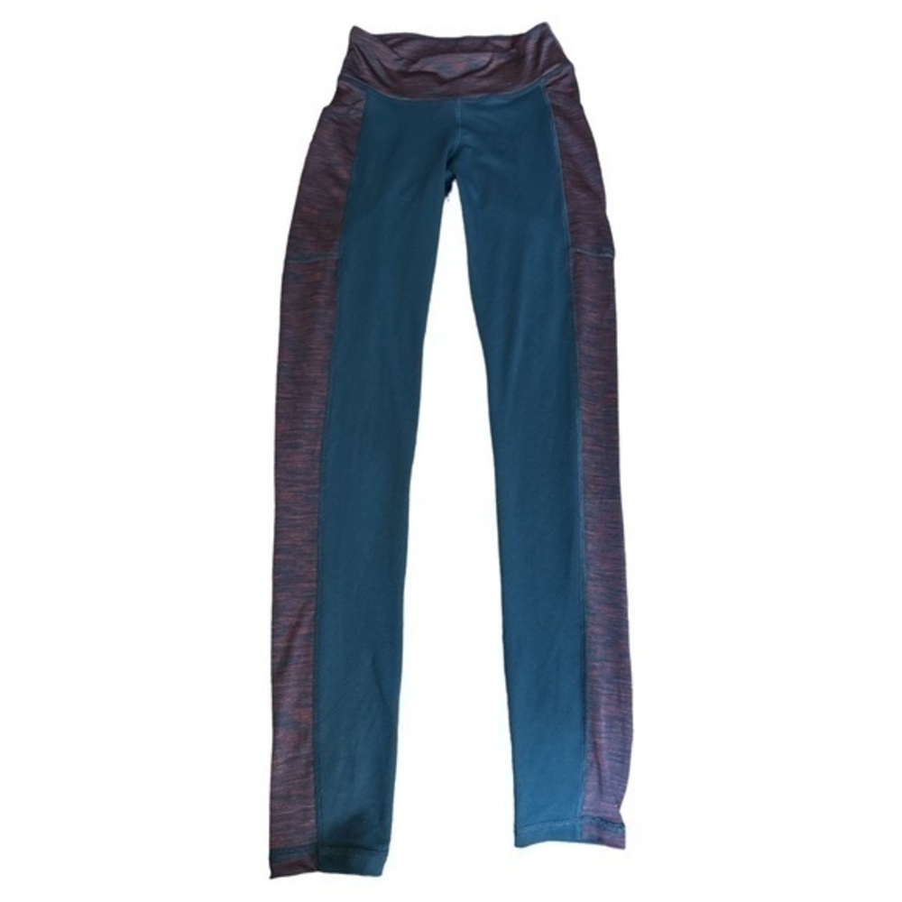 LLD Live Love Dream Navy Blue Leggings w/ Pockets Size Med EUC #6701
